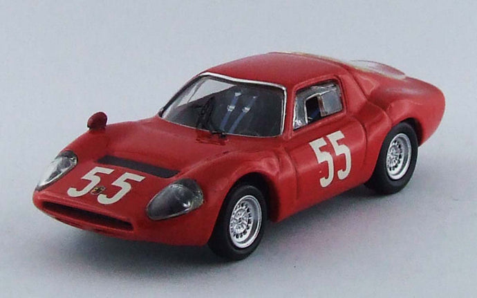 FIAT ABARTH OT1300 COUPE N 55 MONZA 1966 BAGHETTI - CELLA - FISCHHABER - FURTMAYR RED 1:43