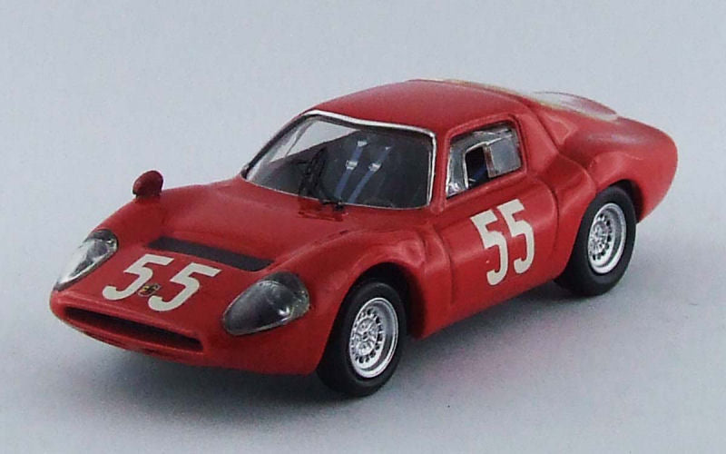 FIAT ABARTH OT1300 COUPE N 55 MONZA 1966 BAGHETTI - CELLA - FISCHHABER - FURTMAYR RED 1:43