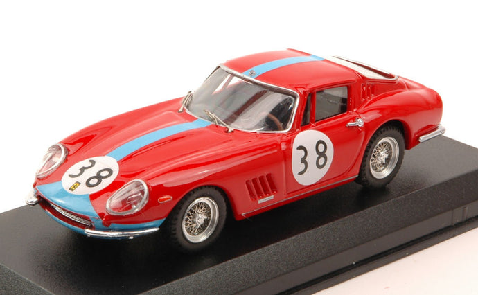 FERRARI 275 GTB/4 COUPE N 38 WINNER 1000km PARIGI 1966 VESTEY - GASPAR RED BLUETTE 1:43