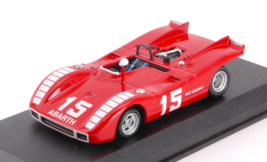 FIAT ABARTH 2000SP SPIDER N 15 NURBURGRING 1970 K.AHRENS JR. RED WHITE 1:43