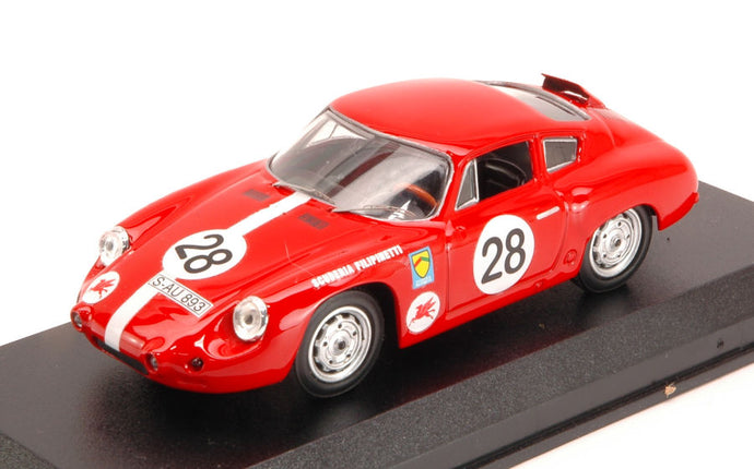 PORSCHE ABARTH SCUDERIA FILIPINETTI N 28 NURBURGRING 1963 KNUNIS - SCHILLER RED 1:43
