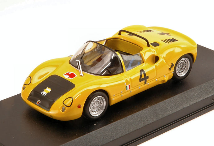 FIAT ABARTH 1000SP SPIDER N 4 BASSANO-MONTEGRAPPA 1970 M.BALDO YELLOW BLACK 1:43