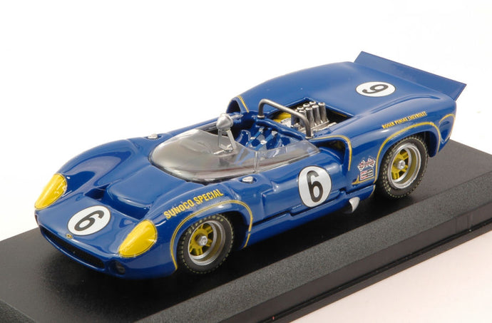LOLA T70 MKII SPIDER N 6 WINNER MOSPORT CAN-AM 1966 M.DONOHUE BLUE 1:43