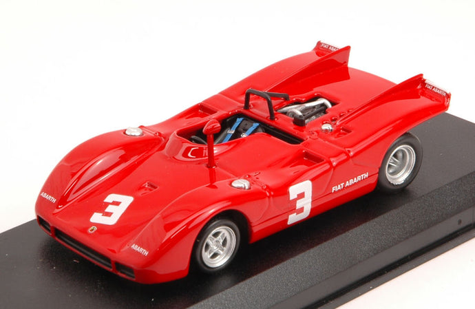 FIAT ABARTH 2000 SPIDER N 3 2nd EUROPEAN 2 LITRE CHAMPIONSHIP SALZBURGRING 1970 D.QUESTER RED 1:43