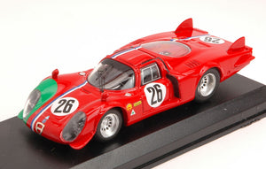 ALFA ROMEO 33.2 LM N.26 DNF 1000 KM MONZA 1968 G.GOSSELIN-S.TROSCH 1:43