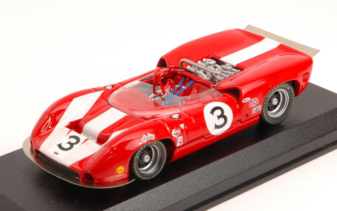 LOLA T70 MK2 SPIDER N 3 WINNER CAN-AM ST JOVITE 1966 J.SURTEES RED 1:43