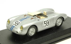 PORSCHE 550RS SPIDER N 59 24h LE MANS 1958 SCHILLER - TOT SILVER 1:43