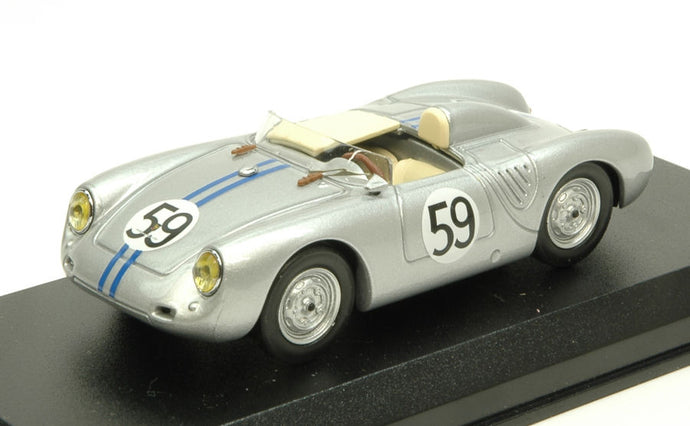 PORSCHE 550RS SPIDER N 59 24h LE MANS 1958 SCHILLER - TOT SILVER 1:43