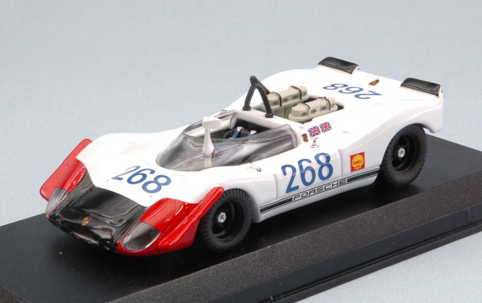 PORSCHE 908/02 N 968 TARGA FLORIO 1969 REDMAN - ATTWOOD WHITE RED 1:43