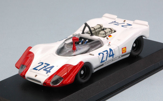 PORSCHE 908/02 N 274 3rd TARGA FLORIO 1969 STOMMELEN - HERRMANN WHITE RED 1:43