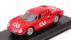 FERRARI 250 LM N.136 14th TARGA FLORIO 1965 A.NICODEMI-F.LESSONA 1:43