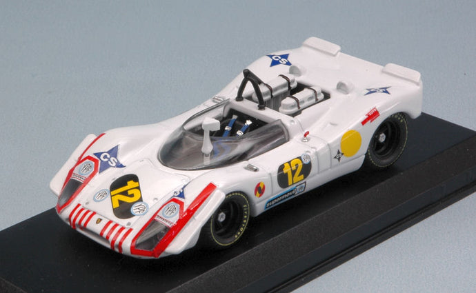 PORSCHE 908/02 N 12 2nd 1000km BUENOS AIRES 1970 ROIG - RINDT WHITE 1:43
