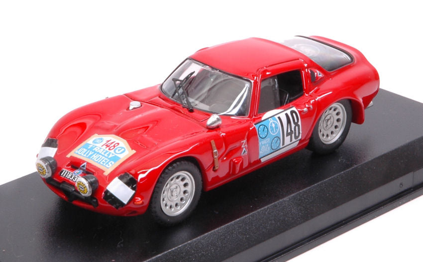 ALFA ROMEO TZ2 N 148 RALLY PERGUSA JOLLY HOTEL 1965 DE ADAMICH - LINI RED 1:43
