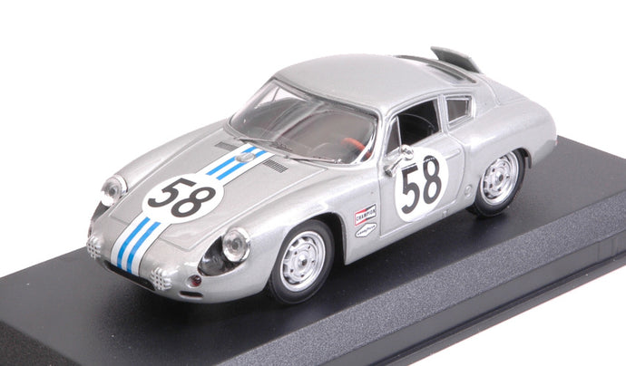 PORSCHE 356B CARRERA ABARTH GTL N 58 12h SEBRING 1963 CASSEL - SESSLAR GREY 1:43