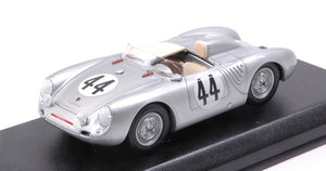 PORSCHE 550RS SPIDER N 44 12h SEBRING 1957 BUNKER - WALLACE SILVER 1:43