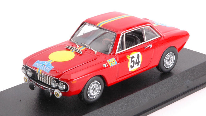 LANCIA FULVIA COUPE 1.3 HF N 54 3rd COPPA DELLE ALPI 1968 TRAUTMANN - TRAUTMANN RED 1:43