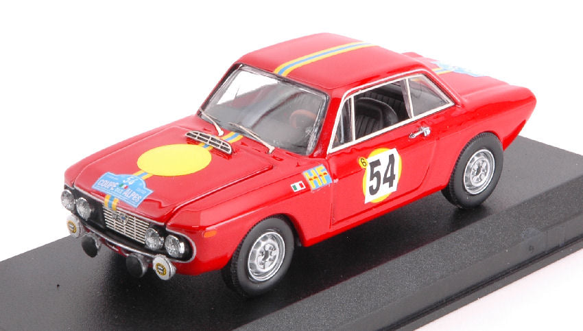 LANCIA FULVIA COUPE 1.3 HF N 54 3rd COPPA DELLE ALPI 1968 TRAUTMANN - TRAUTMANN RED 1:43