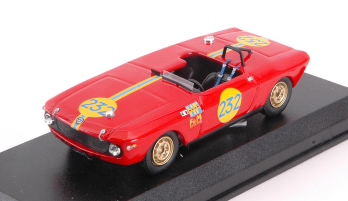 LANCIA FULVIA F&M SPECIAL HF SPIDER N 232 TARGA FLORIO 1969 MAGLIOLI - PINTO RED 1:43