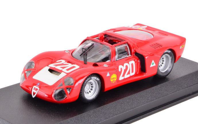 ALFA ROMEO 33.2 N.220 ACCIDENT TARGA FLORIO 1968 VACCARELLA-SCHUTZ 1:43