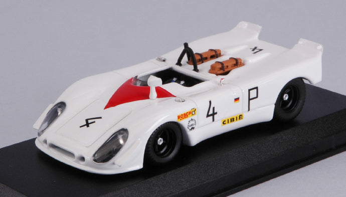PORSCHE 908/02 FLUNDER N 4 2nd 1000km NURBURGRING 1969 STOMMELEN - HERRMANN WHITE 1:43