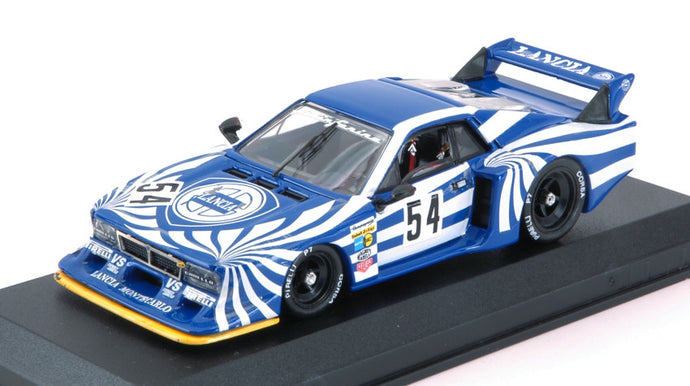 LANCIA BETA MONTECARLO turbo TEAM LANCIA CORSE N 54 WINNER Gr.5 6h SILVERSTONE 1980 WALTER ROHRL - MICHELE ALBORETO BLUE WHITE 1:43