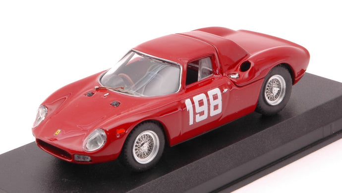 FERRARI 250LM COUPE N 198 WINNER COPPA F.I.S.A. MONZA 1966 E.LUATI RED 1:43