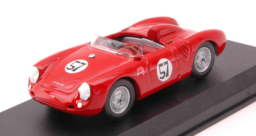 PORSCHE 550 RS SPIDER N 57 WINNER PARAMAUNT RANCH 1957 J.McAFEE RED 1:43