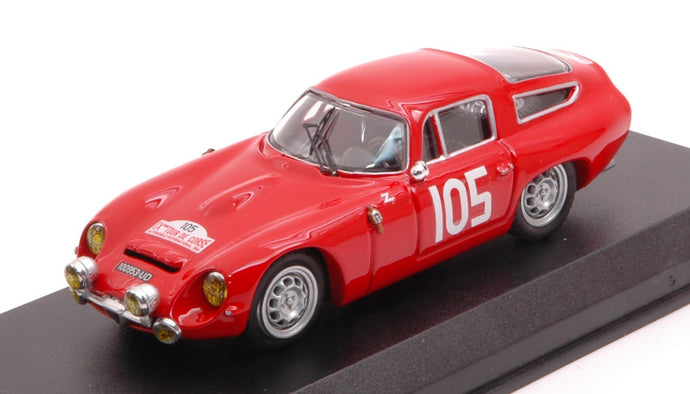 ALFA ROMEO TZ1 N 105 2nd RALLY TOUR DE CORSE 1964 ROLLAND - G.AUGIAS RED 1:43