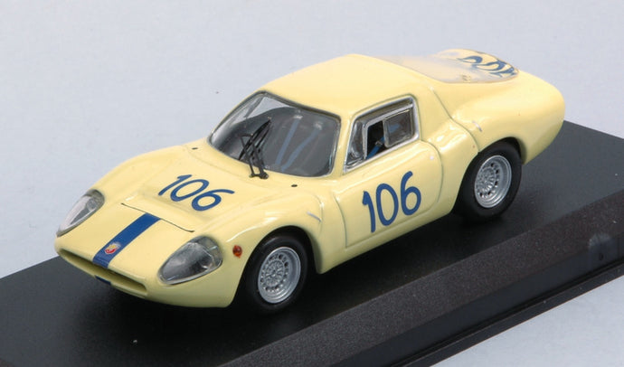 FIAT ABARTH OT1300 N 106 TARGA FLORIO 1968 VIRGILIO - PANEPINTO YELLOW 1:43