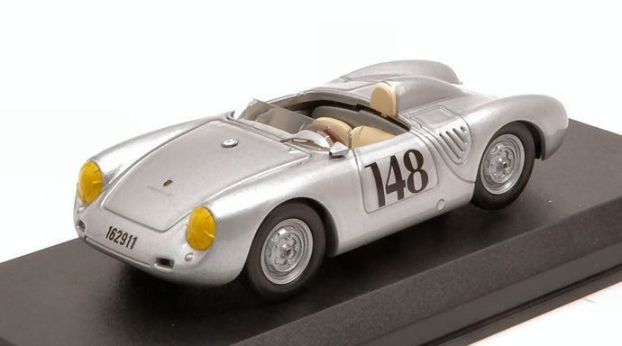 PORSCHE 550RS N 148 2nd AOSTA- GRAN SAN BERNARDO 1957 WOLFGANG VON TRIPS SILVER 1:43