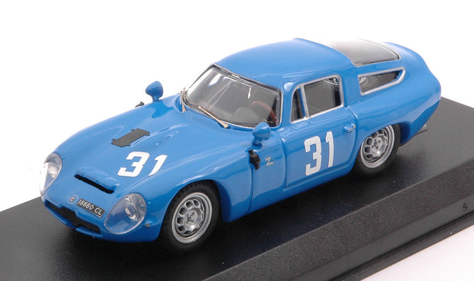 ALFA ROMEO TZ1 N 31 1000km MONZA 1965 PANEPINTO - FACETTI BLUE 1:43