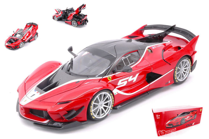 FERRARI FXX-K EVOLUZIONE N.54 RED SIGNATURE 1:18
