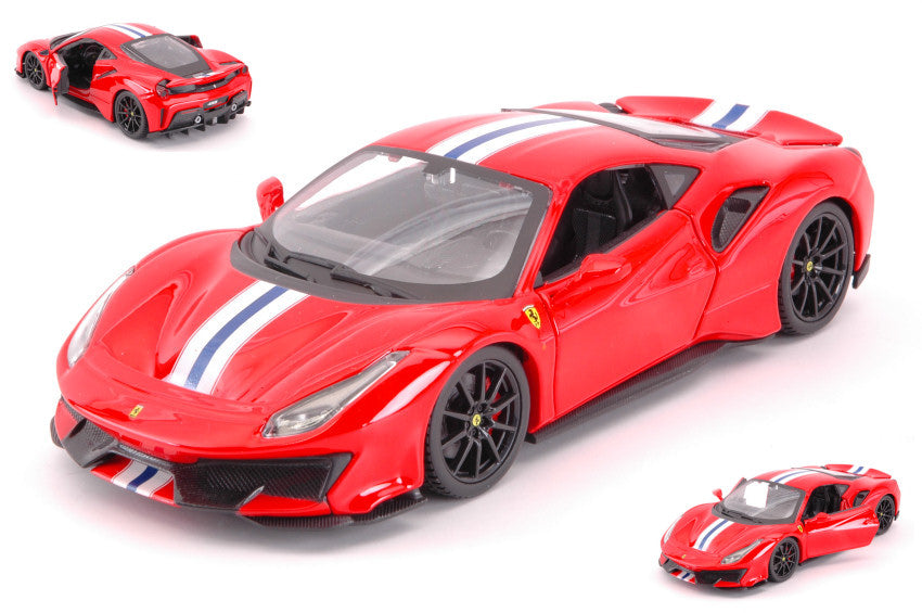 FERRARI 488 PISTA RED 1:24