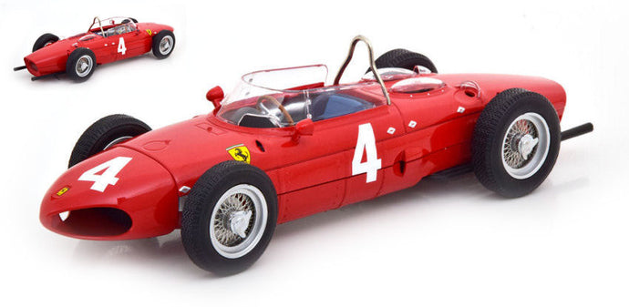 FERRARI F1 DINO 156 SHARKNOSE N 4 WORLD CHAMPION WINNER BELGIAN GP PHIL HILL 1961 RED 1:18
