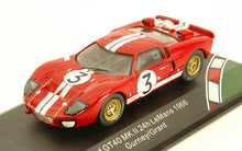 Indlæs billede til gallerivisning FORD USA GT40 MKII 7.0L V8 TEAM FORD MOTORSPORT N 3 24h LE MANS 1966 D.GURNEY - J.GRANT RED WHITE 1:43