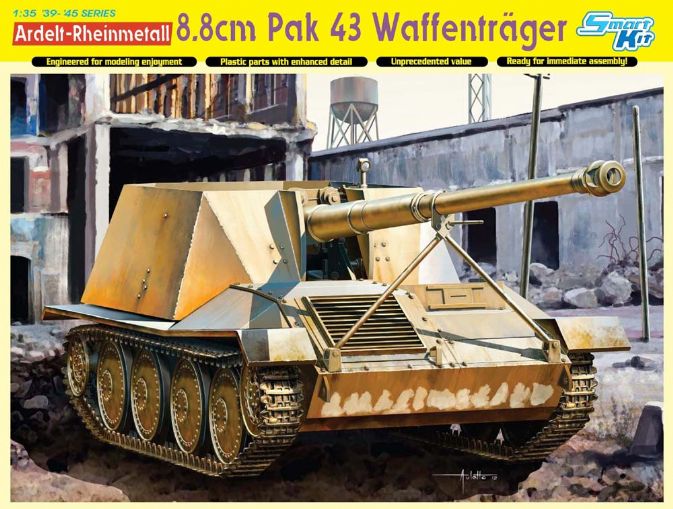 WAFFENTRAGER 8,8 cm PAK 43 KIT 1:35