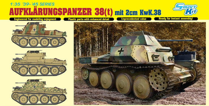 AUFKLARUNGSPANZER 38 (t) W/2 cm KWK38 KIT 1:35