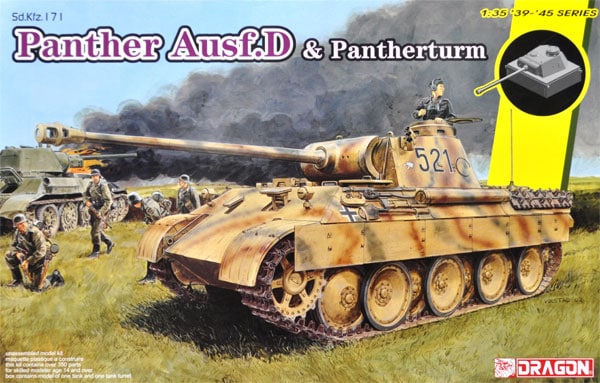 SD.KFZ.171 PANTHER AUSF.D MIT PANTHERTUM KIT 1:35