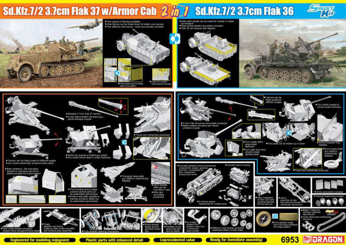 SD KFZ 3,7 cm FLAK 36/37 KIT 1:35