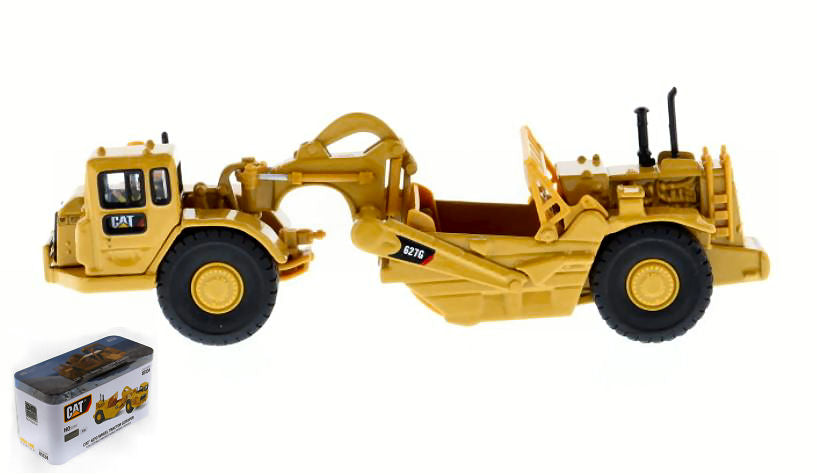 CATERPILLAR CAT627G RUSPA GOMMATA - WHEEL TRACTOR SCRAPER YELLOW BLACK 1:87