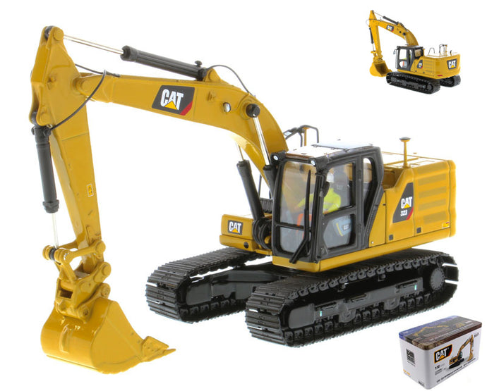 CATERPILLAR CAT323 ESCAVATORE CINGOLATO - TRACTOR HYDRAULIC EXCAVATOR - NEXT GENERATION YELLOW BLACK 1:50