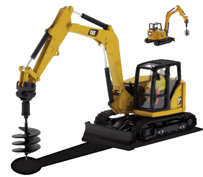 CATERPILLAR CAT308 CR ESCAVATORE CINGOLATO - TRACTOR HYDRAULIC MINI EXCAVATOR YELLOW BLACK 1:50