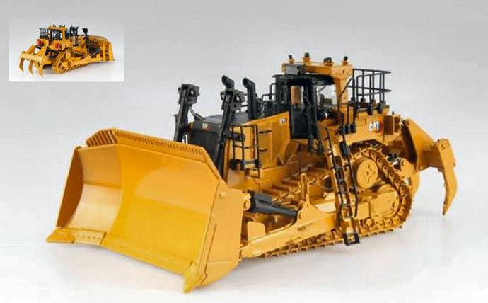 CATERPILLAR CATD11 DOZER RUSPA CINGOLATA - SCRAPER TYPE TRACTOR YELLOW BLACK 1:50