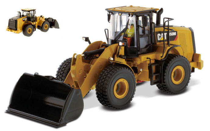 CATERPILLAR CAT950M RUSPA GOMMATA - SCRAPER TRACTOR WHEEL LOADER YELLOW BLACK 1:50