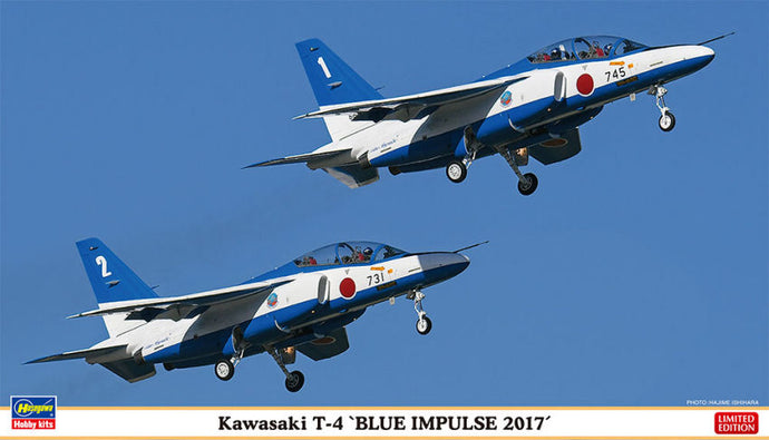 KAWASAKI T4  BLUE IMPULS 2017 2 BAUSATZE KIT 1:72