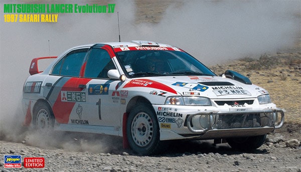 MITSUBISHI LANCER EVOLUTION IV N 1 SAFARI RALLY 1997 T.MAKINEN - S.HARJANNE / 1:24