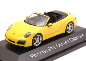 PORSCHE 911 CARRERA CABRIOLET 2016 YELLOW 1:43