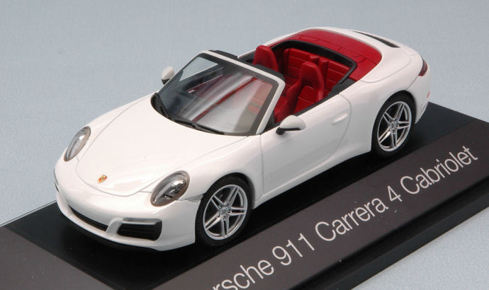 PORSCHE 911 CARRERA 4 CABRIOLET WHITE 1:43