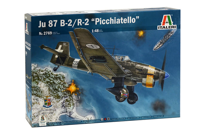 JUNKERS JU 87 B-2/R-2 MILITARY AIRPLANE 1944 - PICCHIATELLO / 1:48