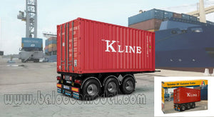 TECNOCAR 20  CONTAINER TRAILER KIT 1:24